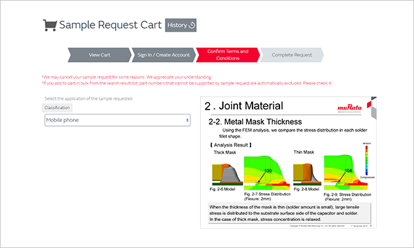 Image of &ldquo;my Murata&rdquo; portal site for engineers