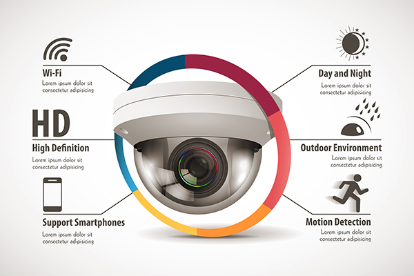 Image of Network camera (IP camera) usage examples