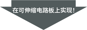 在可伸缩电路板上实现！