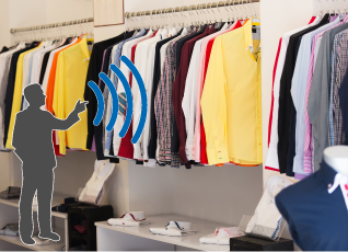 在门店仓库的标签可一次性读取